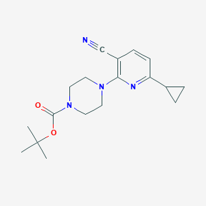 Tert-butyl 4-(3-cyano-6-cyclopropylpyridin-2-yl)piperazine-1-carboxylate