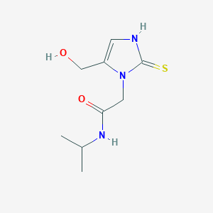 2-[5-(hydroxymethyl)-2-mercapto-1H-imidazol-1-yl]-N-isopropylacetamide