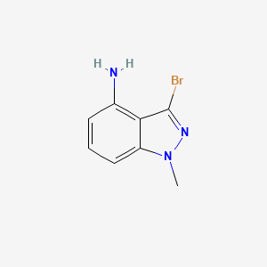 molecular formula C8H8BrN3 B1438969 3-Bromo-1-methyl-1H-indazol-4-amine CAS No. 1092351-47-7
