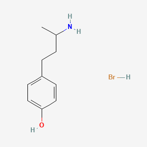 molecular formula C10H16BrNO B14389699 4-(3-Aminobutyl)phenol;hydrobromide CAS No. 90060-08-5