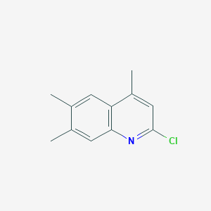 molecular formula C12H12ClN B14389782 2-Chloro-4,6,7-trimethylquinoline CAS No. 88499-93-8