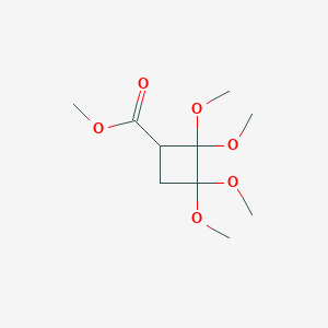 molecular formula C10H18O6 B14389787 Methyl 2,2,3,3-tetramethoxycyclobutane-1-carboxylate CAS No. 88460-11-1