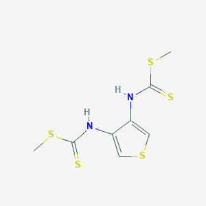molecular formula C8H10N2S5 B14389816 Dimethyl thiene-3,4-diylbiscarbamodithioate CAS No. 90069-88-8