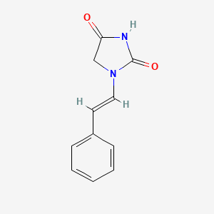 molecular formula C11H10N2O2 B1438984 1-(2-Phenylethenyl)imidazolidine-2,4-dione CAS No. 1087792-23-1