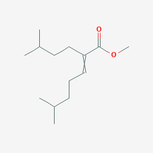 molecular formula C14H26O2 B14389859 Methyl 6-methyl-2-(3-methylbutyl)hept-2-enoate CAS No. 89590-40-9