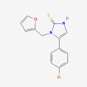 B1438987 5-(4-bromophenyl)-1-(2-furylmethyl)-1H-imidazole-2-thiol CAS No. 1105189-69-2