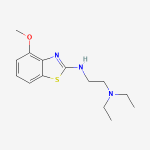 molecular formula C14H21N3OS B1438989 N,N-diethyl-N'-(4-methoxy-1,3-benzothiazol-2-yl)ethane-1,2-diamine CAS No. 1105195-27-4