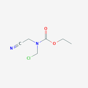 molecular formula C6H9ClN2O2 B14389896 Ethyl (chloromethyl)(cyanomethyl)carbamate CAS No. 89838-74-4