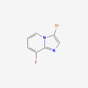 molecular formula C7H4BrFN2 B1438990 3-Bromo-8-fluoroimidazo[1,2-a]pyridine CAS No. 628691-73-6