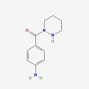 molecular formula C11H15N3O B1438993 (4-Aminophenyl)[tetrahydro-1(2H)-pyridazinyl]-methanone CAS No. 1135283-64-5