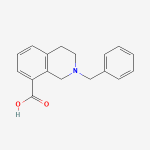 molecular formula C17H17NO2 B1438994 2-Benzyl-1,2,3,4-tetrahydroisoquinoline-8-carboxylic acid CAS No. 1053656-29-3