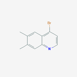 molecular formula C11H10BrN B1439001 4-Bromo-6,7-dimethylquinoline CAS No. 1070879-35-4