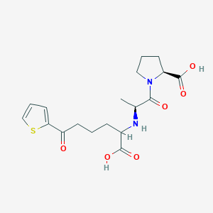molecular formula C18H24N2O6S B14390059 N-[1-Carboxy-5-oxo-5-(thiophen-2-yl)pentyl]-L-alanyl-L-proline CAS No. 88098-32-2