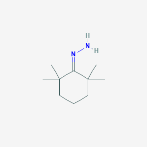 molecular formula C10H20N2 B14390088 (2,2,6,6-Tetramethylcyclohexylidene)hydrazine CAS No. 87842-38-4