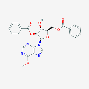molecular formula C25H22N4O7 B143901 [(2R,3R,4S,5R)-4-benzoyloxy-3-hydroxy-5-(6-methoxypurin-9-yl)oxolan-2-yl]methyl benzoate CAS No. 137057-72-8