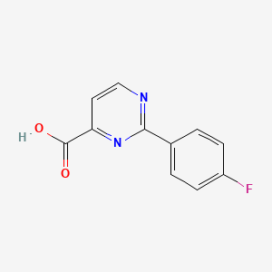 molecular formula C11H7FN2O2 B1439010 2-(4-Fluorophenyl)pyrimidine-4-carboxylic acid CAS No. 1092300-73-6