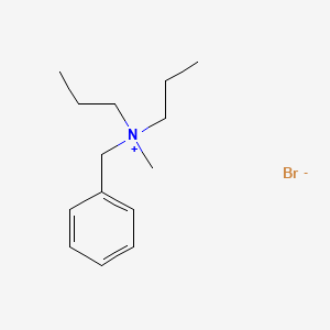 molecular formula C14H24BrN B14390103 N-Benzyl-N-methyl-N-propylpropan-1-aminium bromide CAS No. 90105-59-2