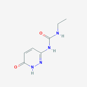 molecular formula C7H10N4O2 B14390110 N-Ethyl-N'-(6-oxo-1,6-dihydropyridazin-3-yl)urea CAS No. 87977-14-8