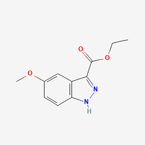 molecular formula C11H12N2O3 B1439013 Ethyl 5-methoxy-1H-indazole-3-carboxylate CAS No. 865887-16-7