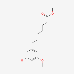 molecular formula C16H24O4 B14390137 Methyl 7-(3,5-dimethoxyphenyl)heptanoate CAS No. 88208-99-5