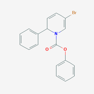 molecular formula C18H14BrNO2 B14390148 Phenyl 5-bromo-2-phenylpyridine-1(2H)-carboxylate CAS No. 88345-85-1