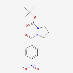 Tert-butyl 2-(4-nitrobenzoyl)-1-pyrazolidinecarboxylate