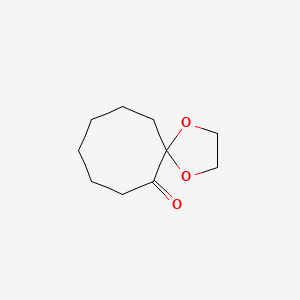 molecular formula C10H16O3 B14390176 1,4-Dioxaspiro[4.7]dodecan-6-one CAS No. 89874-33-9