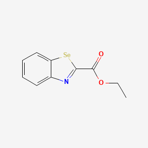 molecular formula C10H9NO2Se B14390209 Ethyl 1,3-benzoselenazole-2-carboxylate CAS No. 89723-11-5