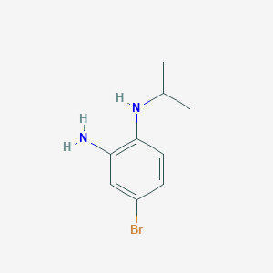 molecular formula C9H13BrN2 B1439028 4-Bromo-1-N-isopropylbenzene-1,2-diamine CAS No. 1092292-39-1