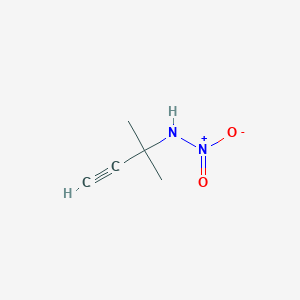molecular formula C5H8N2O2 B14390282 N-(2-Methylbut-3-yn-2-yl)nitramide CAS No. 90104-57-7