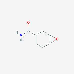molecular formula C7H11NO2 B14390306 7-Oxabicyclo[4.1.0]heptane-3-carboxamide CAS No. 89910-19-0