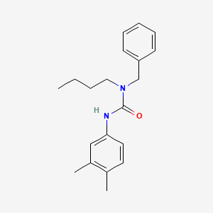 molecular formula C20H26N2O B14390311 N-Benzyl-N-butyl-N'-(3,4-dimethylphenyl)urea CAS No. 88451-13-2