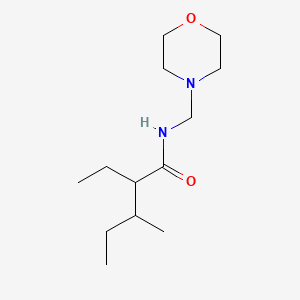 molecular formula C13H26N2O2 B14390324 Pentanamide, 2-ethyl-3-methyl-N-(4-morpholinylmethyl)- CAS No. 88018-53-5