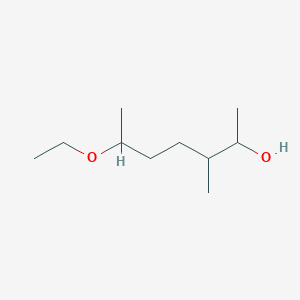 molecular formula C10H22O2 B14390326 6-Ethoxy-3-methylheptan-2-OL CAS No. 88083-43-6