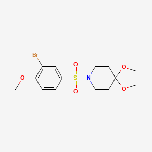 8-((3-Bromo-4-methoxyphenyl)sulfonyl)-1,4-dioxa-8-azaspiro[4.5]decane