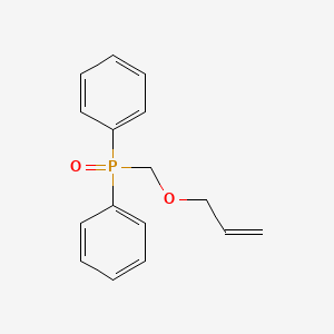 molecular formula C16H17O2P B14390354 Oxo(diphenyl){[(prop-2-en-1-yl)oxy]methyl}-lambda~5~-phosphane CAS No. 88647-14-7