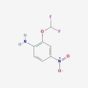 molecular formula C7H6F2N2O3 B1439042 2-(Difluoromethoxy)-4-nitroaniline CAS No. 22236-06-2