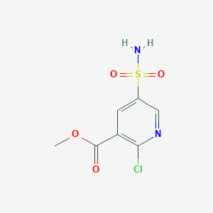 molecular formula C7H7ClN2O4S B1439043 Methyl 2-chloro-5-sulfamoylpyridine-3-carboxylate CAS No. 1118787-24-8