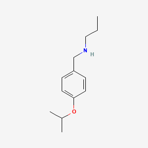 {[4-(Propan-2-yloxy)phenyl]methyl}(propyl)amine