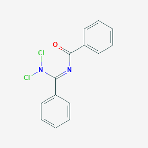 molecular formula C14H10Cl2N2O B14390551 N-[(Z)-(Dichloroamino)(phenyl)methylidene]benzamide CAS No. 90095-56-0
