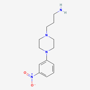 1-Piperazinepropanamine, 4-(3-nitrophenyl)-