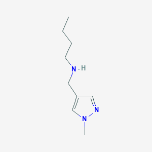 molecular formula C9H17N3 B1439057 butyl[(1-methyl-1H-pyrazol-4-yl)methyl]amine CAS No. 1152840-71-5
