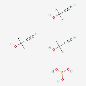 molecular formula C15H27O6P B14390593 2-Methylbut-3-yn-2-ol;phosphorous acid CAS No. 89784-67-8