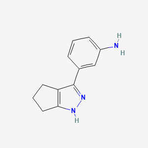 3-{1H,4H,5H,6H-cyclopenta[c]pyrazol-3-yl}aniline