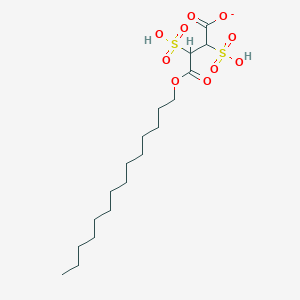molecular formula C18H33O10S2- B14390650 4-Oxo-2,3-disulfo-4-(tetradecyloxy)butanoate CAS No. 88683-60-7