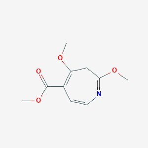 molecular formula C10H13NO4 B14390654 Methyl 2,4-dimethoxy-3H-azepine-5-carboxylate CAS No. 87587-57-3