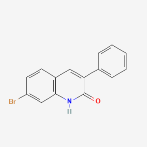 molecular formula C15H10BrNO B1439066 7-Bromo-3-phenylquinolin-2(1H)-one CAS No. 861872-50-6