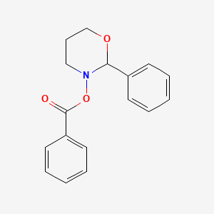 molecular formula C17H17NO3 B14390674 3-(Benzoyloxy)-2-phenyl-1,3-oxazinane CAS No. 88690-77-1