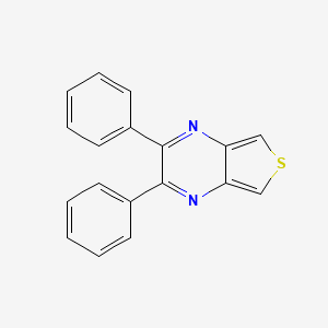 molecular formula C18H12N2S B14390687 2,3-Diphenylthieno[3,4-b]pyrazine CAS No. 90070-13-6