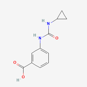 molecular formula C11H12N2O3 B1439070 3-[(Cyclopropylcarbamoyl)amino]benzoic acid CAS No. 1146299-29-7